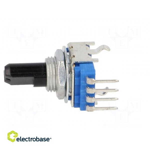 Potentiometer: shaft | single turn | 50kΩ | 50mW | ±20% | THT | 6mm фото 3