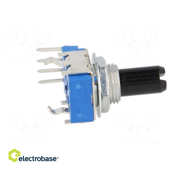 Potentiometer: shaft | single turn | 50kΩ | 50mW | ±20% | THT | 6mm фото 7