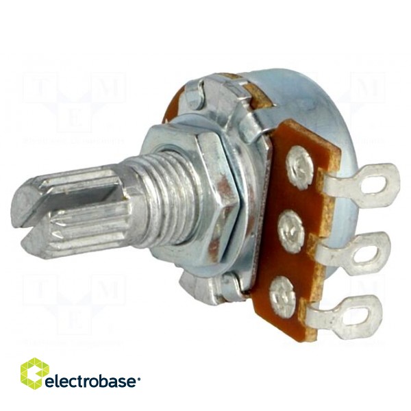 Potentiometer: shaft | single turn | 50kΩ | 63mW | ±20% | on cable | 6mm image 1
