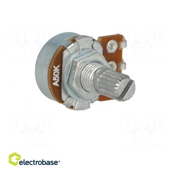 Potentiometer: shaft | single turn | 50kΩ | 63mW | ±20% | on cable | 6mm image 8