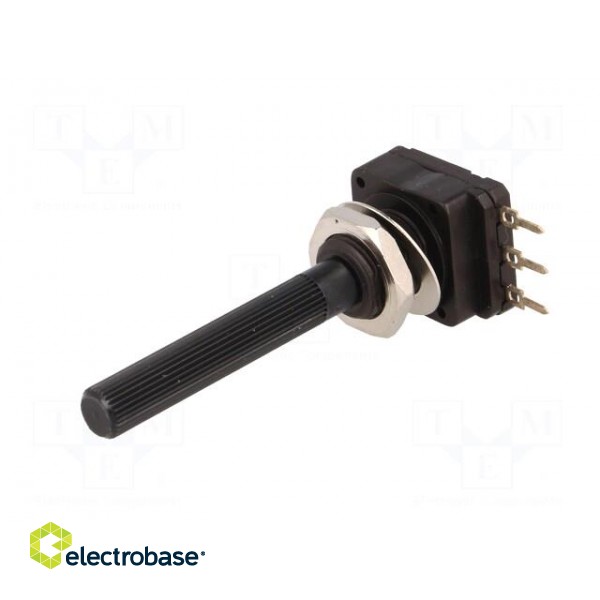 Potentiometer: shaft | single turn | 5kΩ | 100mW | THT | 6mm | plastic фото 2