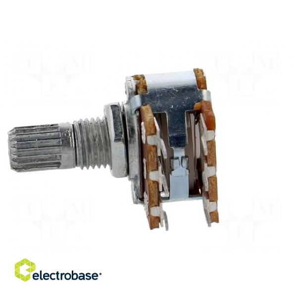 Potentiometer: shaft | single turn | 5kΩ | 125mW | ±20% | THT | 6mm | metal фото 3