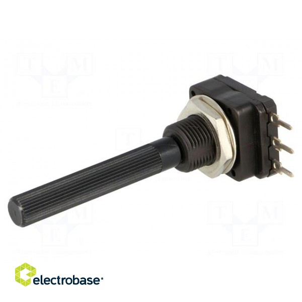 Potentiometer: shaft | single turn | 5kΩ | 200mW | THT | 6mm | plastic image 1