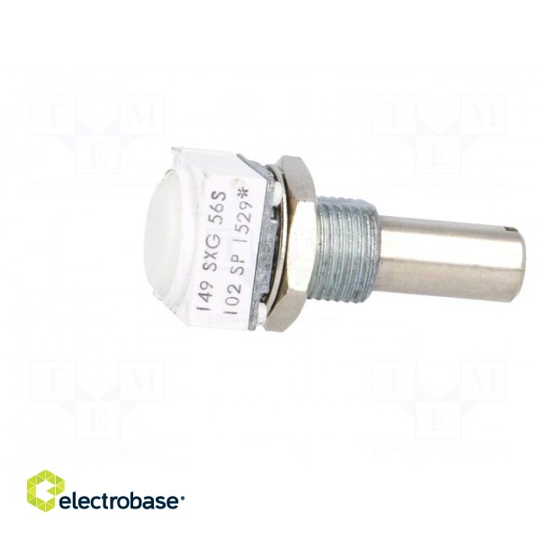 Potentiometer: shaft | single turn | 1kΩ | 1W | ±10% | 6.35mm | THT paveikslėlis 7