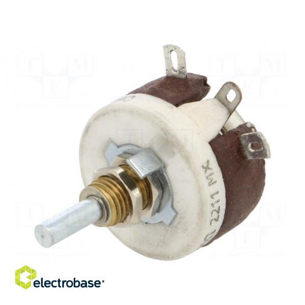 Potentiometer: shaft | 2.5kΩ | 12.5W | 3.18mm | Shaft: smooth image 1