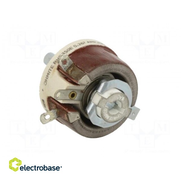 Potentiometer: shaft | 350Ω | 25W | 6.35mm | Shaft: smooth | wirewound фото 4