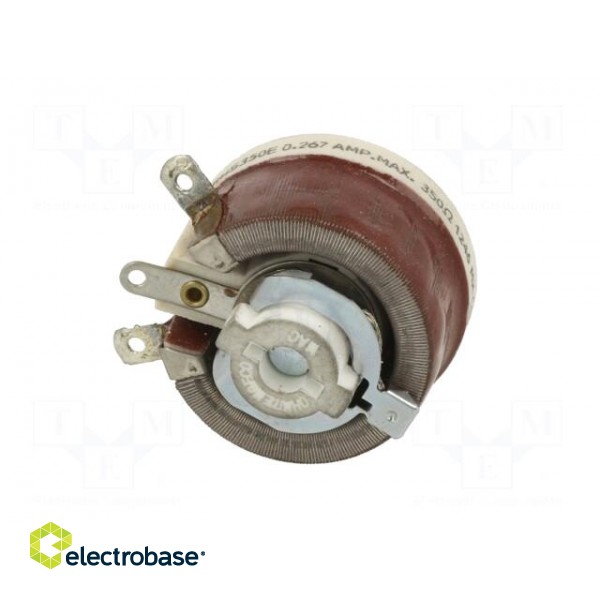 Potentiometer: shaft | 350Ω | 25W | 6.35mm | Shaft: smooth | wirewound image 5