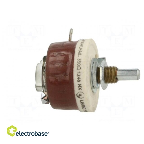 Potentiometer: shaft | 350Ω | 25W | 6.35mm | Shaft: smooth | wirewound фото 7