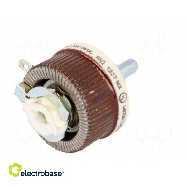 Potentiometer: shaft | single turn | 10Ω | 25W | 6.35mm | wirewound фото 6