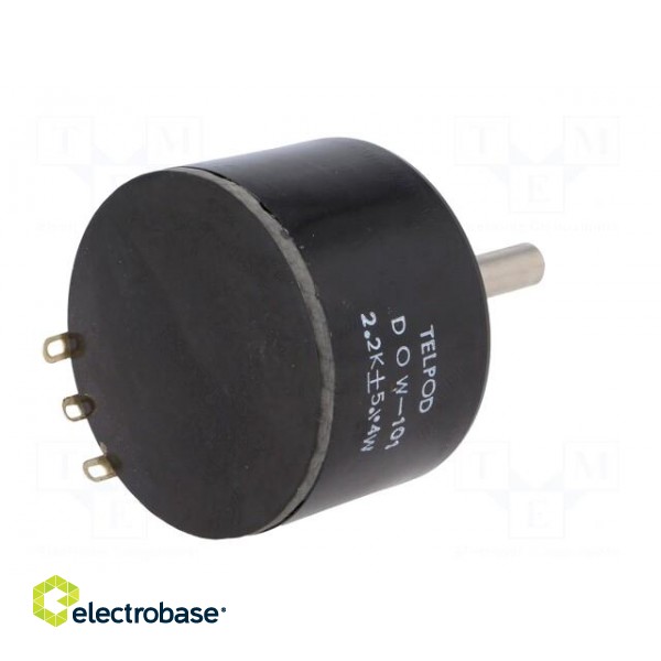 Potentiometer: shaft | single turn | 2.2kΩ | 4W | ±5% | 6mm | wirewound image 6