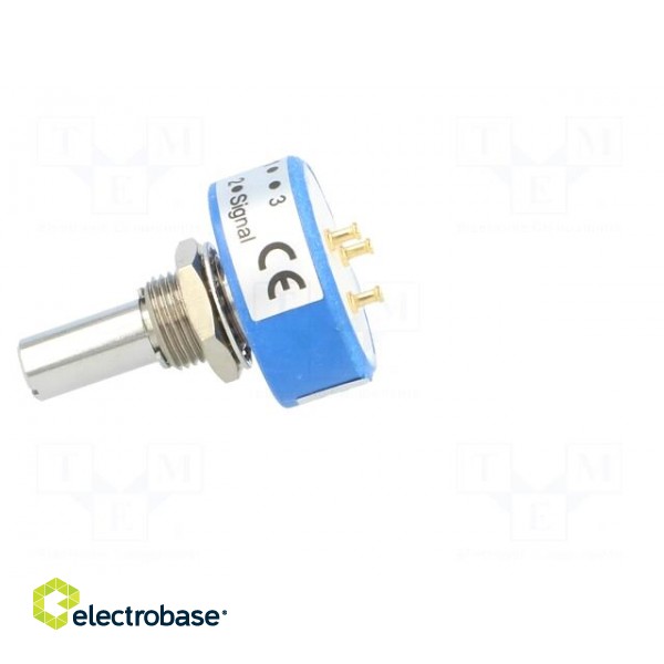 Potentiometer: shaft | single turn | 10kΩ | ±20% | 1W | linear | 6.35mm фото 7