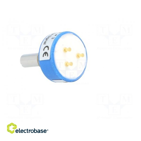 Potentiometer: shaft | single turn | 10kΩ | ±20% | 1W | linear | 6.35mm фото 4