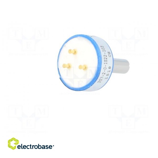 Potentiometer: shaft | single turn | 10kΩ | ±20% | 1W | linear | 6.35mm paveikslėlis 6