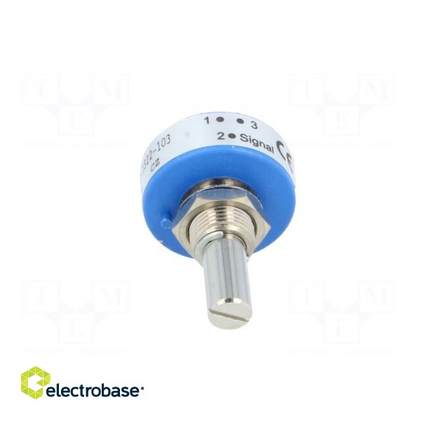 Potentiometer: shaft | single turn | 10kΩ | ±20% | 1W | linear | 6.35mm image 9