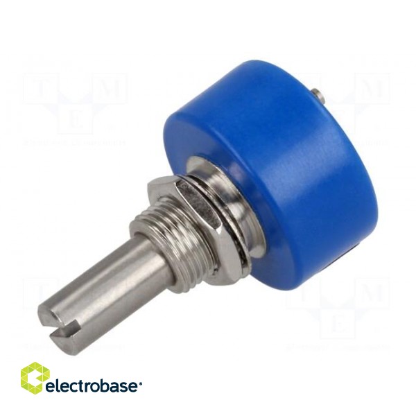 Potentiometer: shaft | single turn | 1kΩ | ±15% | 1W | linear | 6.35mm фото 1