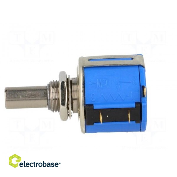 Potentiometer: shaft | multiturn | 100Ω | 2W | ±5% | 6.35mm | linear | IP40 image 3