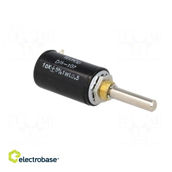 Potentiometer: shaft | multiturn | 10kΩ | 0.75W | ±5% | 6mm | wirewound paveikslėlis 8