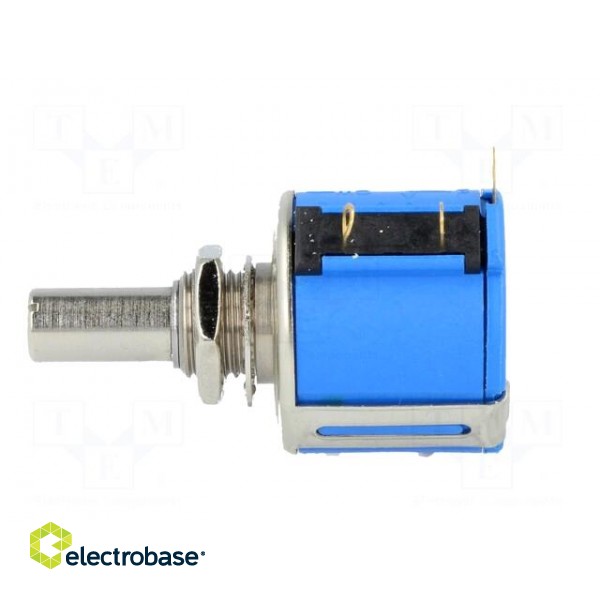 Potentiometer: shaft | multiturn | 10kΩ | 2W | ±10% | 6.35mm | linear image 3