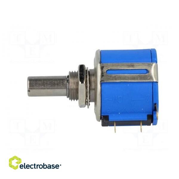 Potentiometer: shaft | multiturn | 10kΩ | 2W | ±5% | 6.35mm | linear | IP40 фото 3