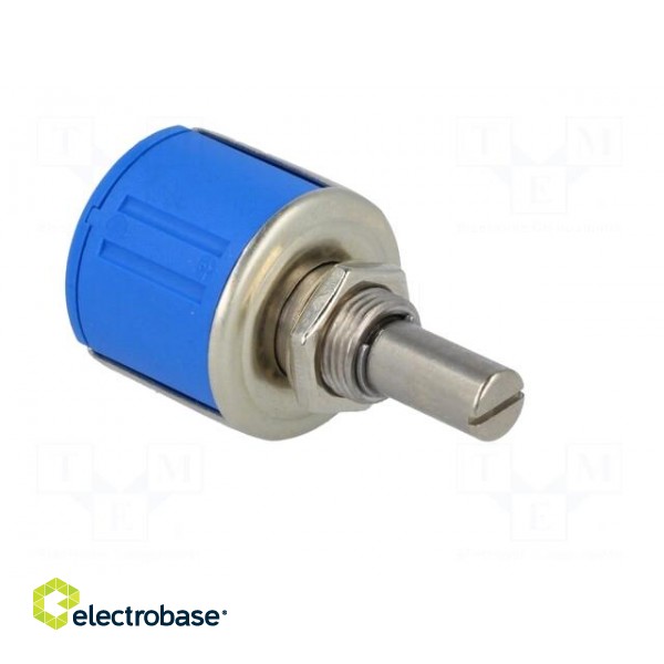 Potentiometer: shaft | multiturn | 10kΩ | 2W | ±5% | 6.35mm | linear | IP40 paveikslėlis 8