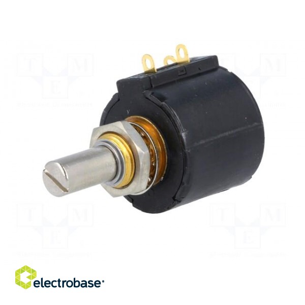 Potentiometer: shaft | multiturn | 5kΩ | 1.5W | ±3% | 6.35mm | linear image 2