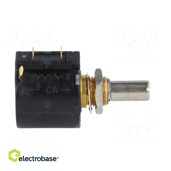 Potentiometer: shaft | multiturn | 5kΩ | 1.5W | ±3% | 6.35mm | linear paveikslėlis 7