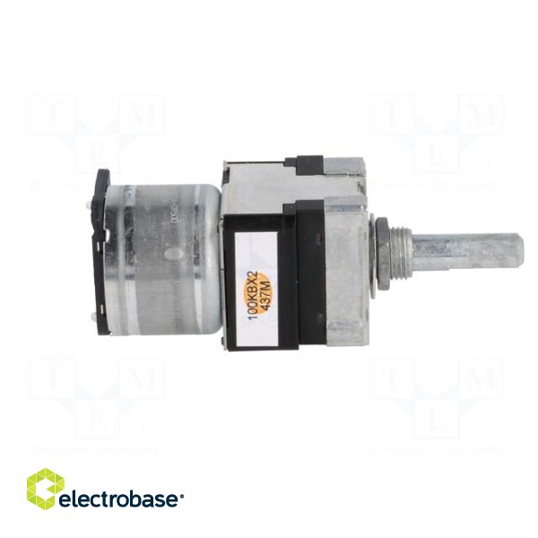 Potentiometer: shaft | 50mW | 100kΩ | ±20% | 300° | for PCB | linear image 7