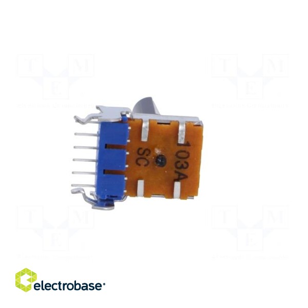 Potentiometer: shaft | 50mW | 10kΩ | ±20% | 300° | for PCB | Shaft: 6mm paveikslėlis 5