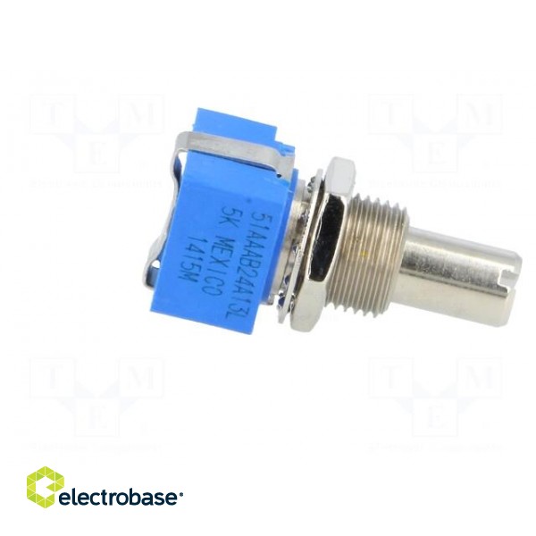 Potentiometer: shaft | THT | 1W | 5kΩ | ±10% | 290° | for PCB | linear | IP64 image 7