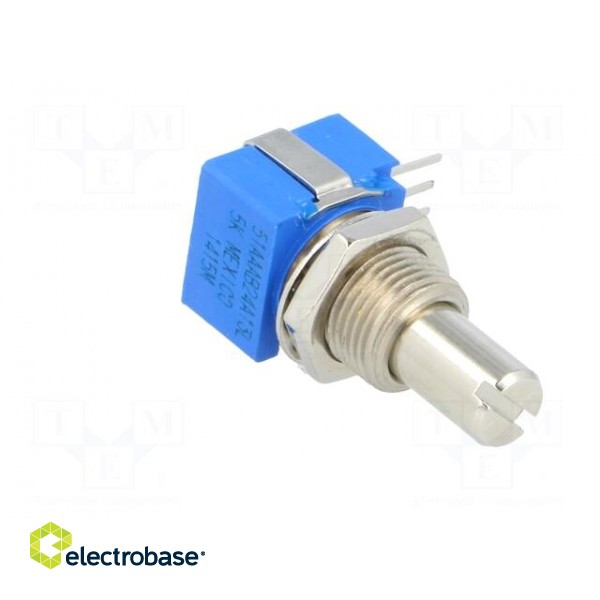 Potentiometer: shaft | THT | 1W | 5kΩ | ±10% | 290° | for PCB | linear | IP64 image 8