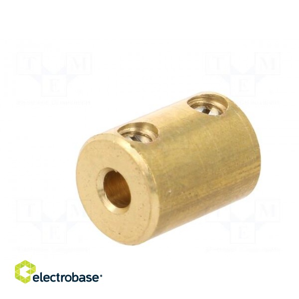 Adapter | brass | Øshaft: 4mm | copper | Shaft: smooth | Hole diam: 4mm paveikslėlis 6