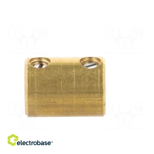 Adapter | brass | Øshaft: 4mm | copper | Shaft: smooth | Hole diam: 4mm фото 7