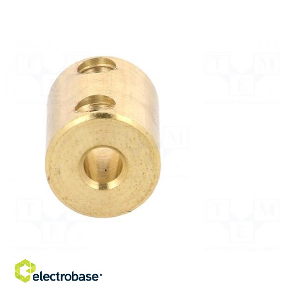 Adapter | brass | Øshaft: 4mm | copper | Shaft: smooth | Hole diam: 4mm фото 9