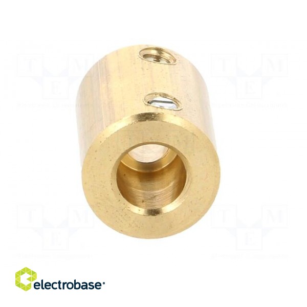 Adapter | brass | Øshaft: 6mm | copper | Shaft: smooth | Hole diam: 4mm фото 9