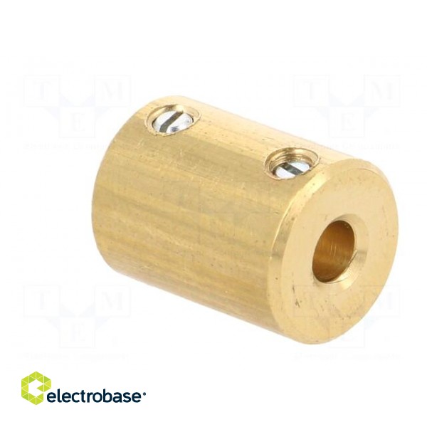 Adapter | brass | Øshaft: 6mm | copper | Shaft: smooth | Hole diam: 4mm paveikslėlis 4