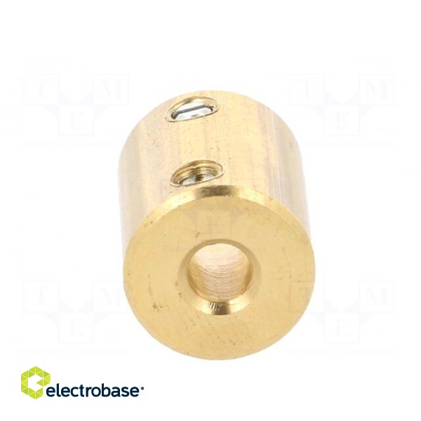 Adapter | brass | Øshaft: 6mm | copper | Shaft: smooth | Hole diam: 4mm paveikslėlis 5