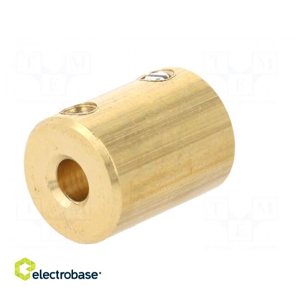 Adapter | brass | Øshaft: 6mm | copper | Shaft: smooth | Hole diam: 4mm image 6