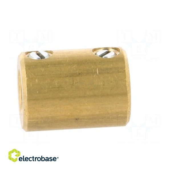 Adapter | brass | Øshaft: 6mm | copper | Shaft: smooth | Hole diam: 6mm image 7