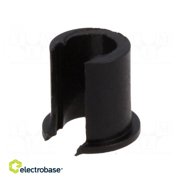 Adapter | thermoplastic | Øshaft: 4mm | black | Shaft: smooth image 1