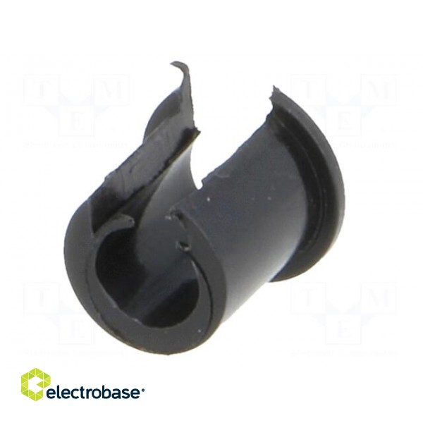 Adapter | thermoplastic | Øshaft: 4mm | black | Shaft: smooth image 2