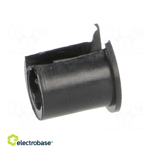 Adapter | thermoplastic | Øshaft: 4mm | black | Shaft: smooth image 3