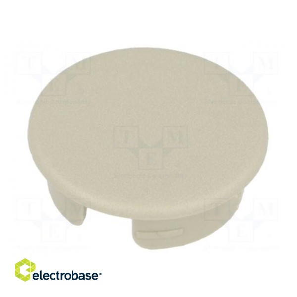 Cap | ABS | beige | push-in | Application: A2523,A2623 | Shape: round