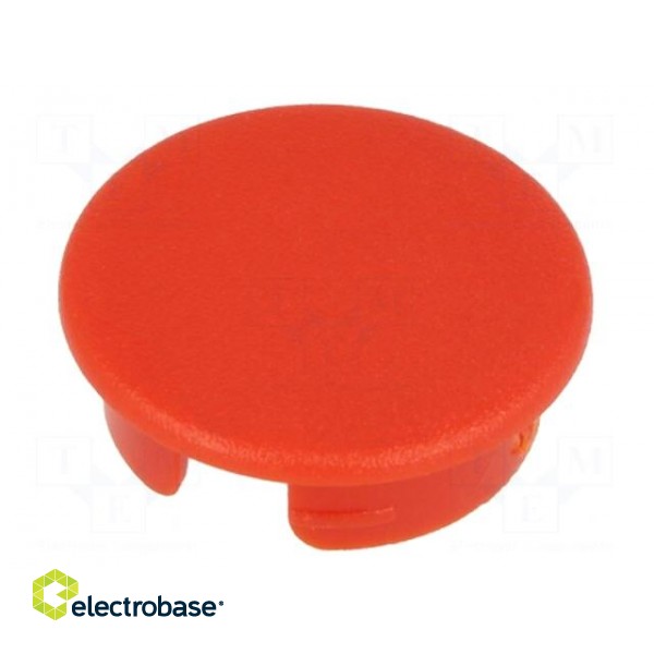 Cap | ABS | red | push-in | Application: A2516,A2616 | Shape: round