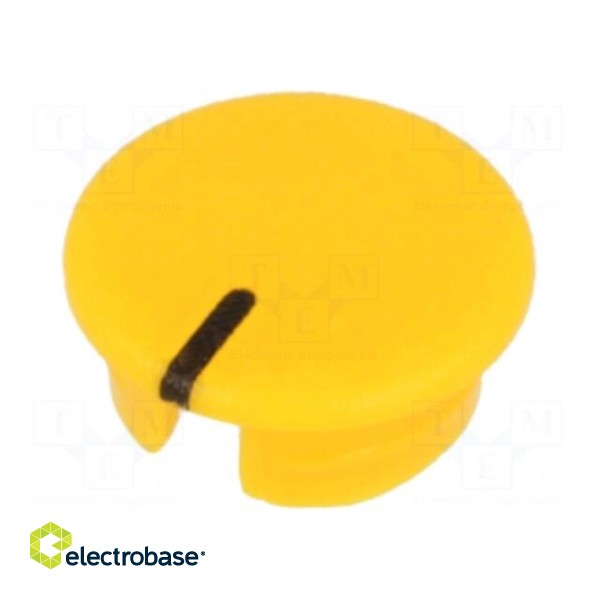 Cap | ABS | yellow | push-in | Pointer: black | Application: A2513,A2613
