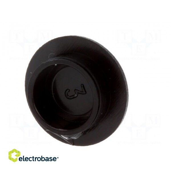 Cap | plastic | push-in | black | Application: K21 paveikslėlis 6