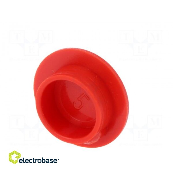 Cap | plastic | push-in | red | Application: K21 paveikslėlis 6