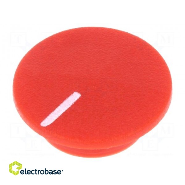 Cap | plastic | push-in | red | Application: K21 paveikslėlis 1
