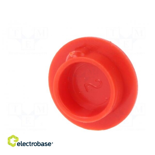 Cap | plastic | push-in | red | Application: K21 paveikslėlis 6