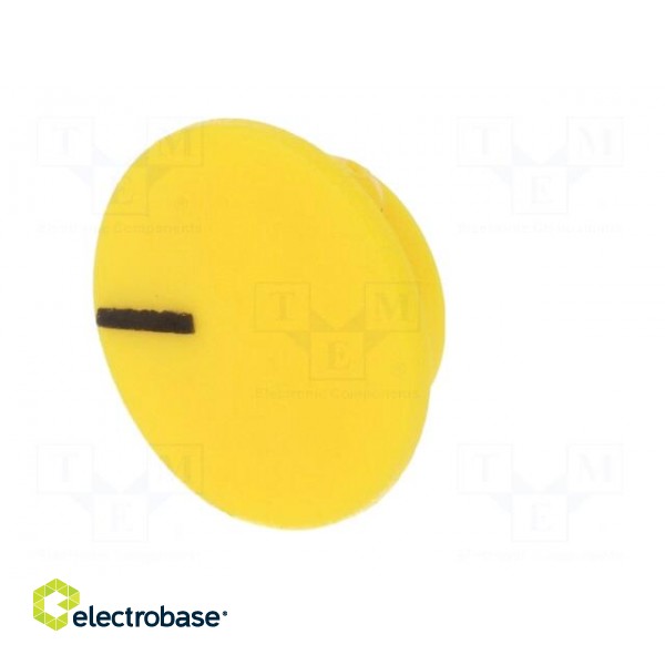 Cap | plastic | push-in | yellow | Application: K21 paveikslėlis 2