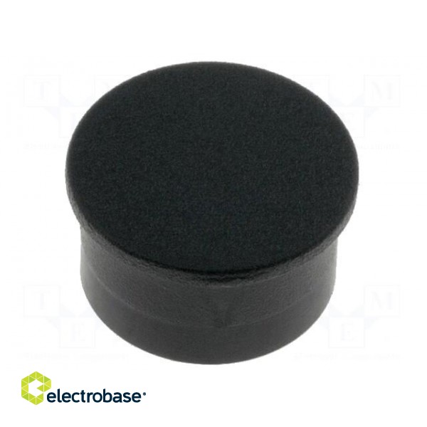 Cap | thermoplastic | push-in | black